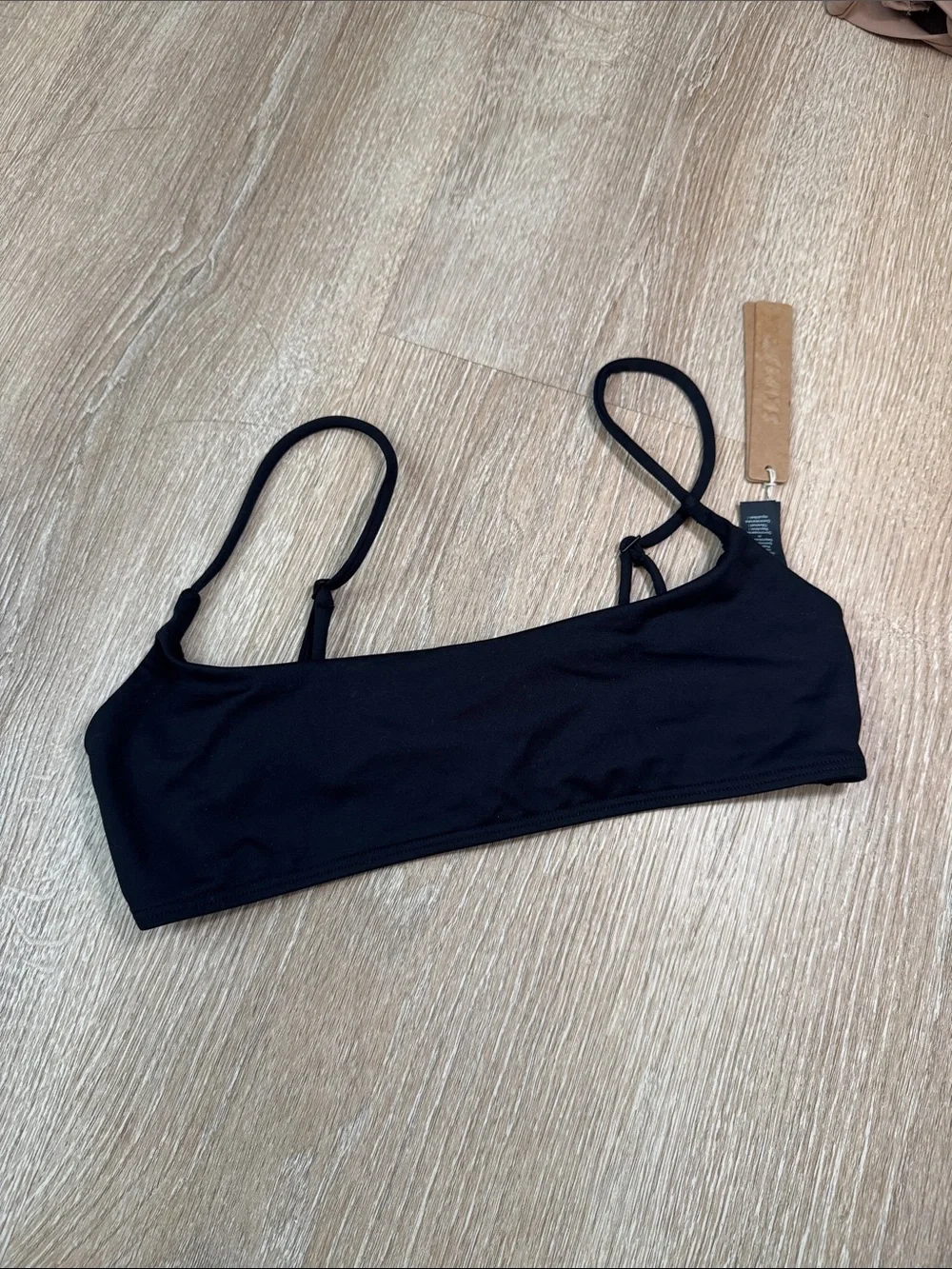 SKIMS Classic Swim Square Neck Scoop Top small